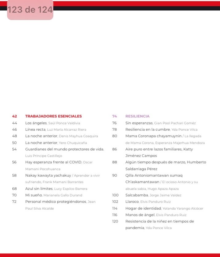 Nuestros realtos - Libro por el Bicentenario del Perú